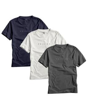 celsius Men Pack of 3 Regular Fit Round-Neck T-Shirts-picture-51