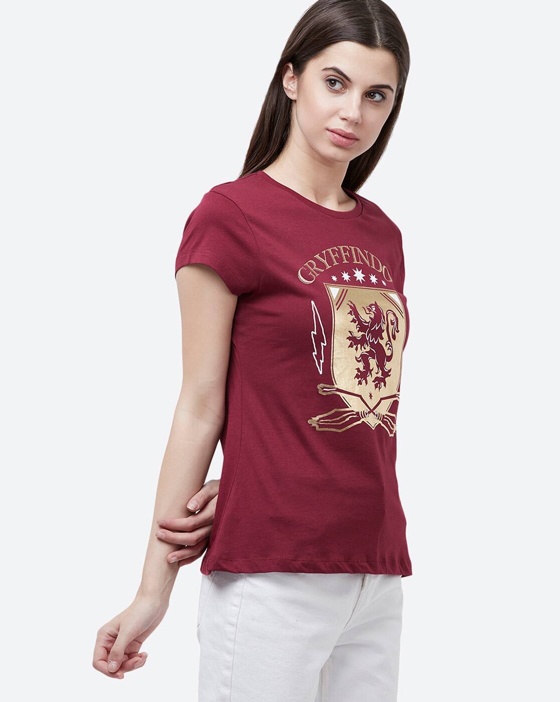 Graphic Print Round-Neck T-Shirt