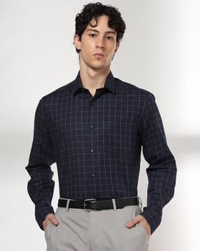 netplay Men Checked Slim Fit Cotton Shirt-picture-10