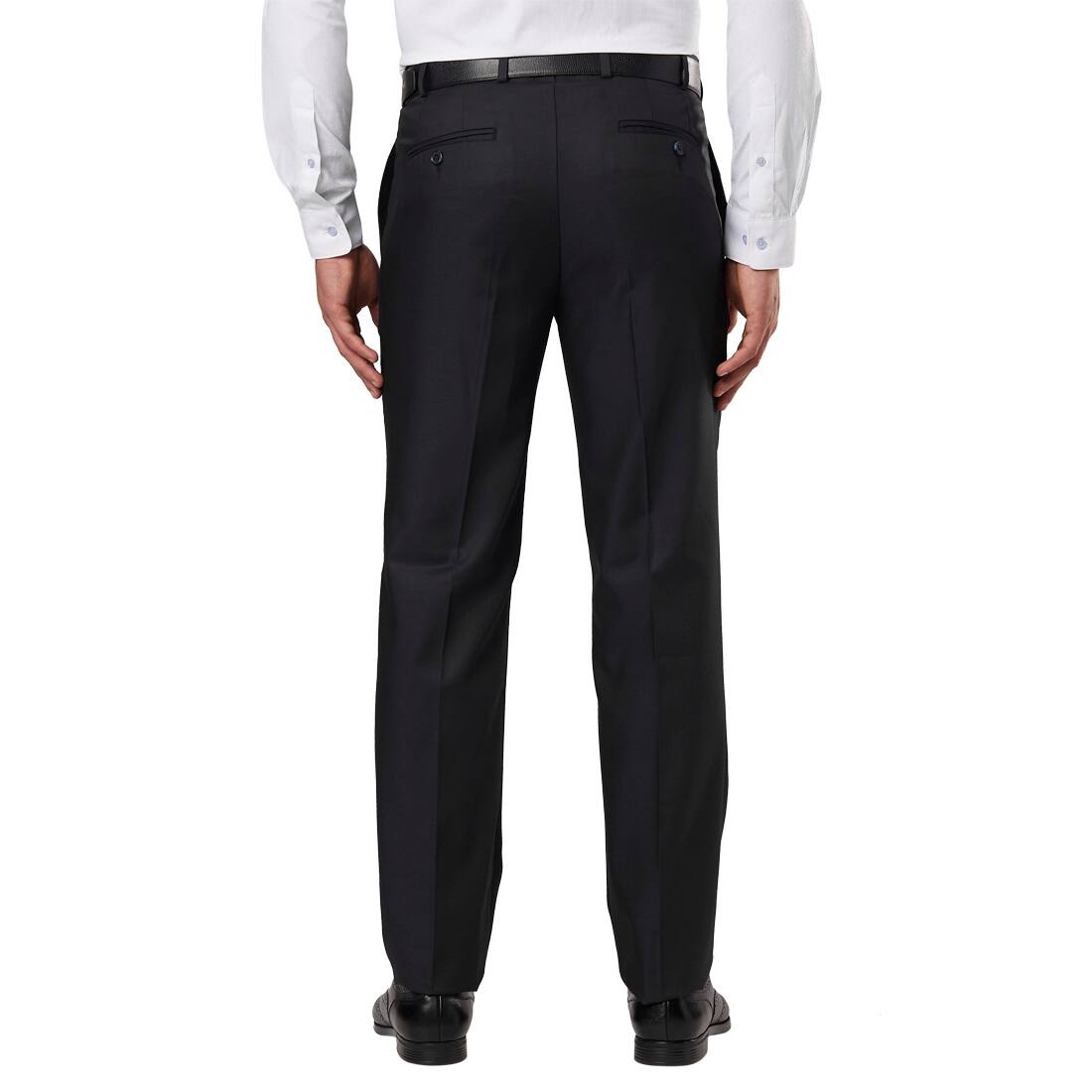 Solid Straight Fit Trousers