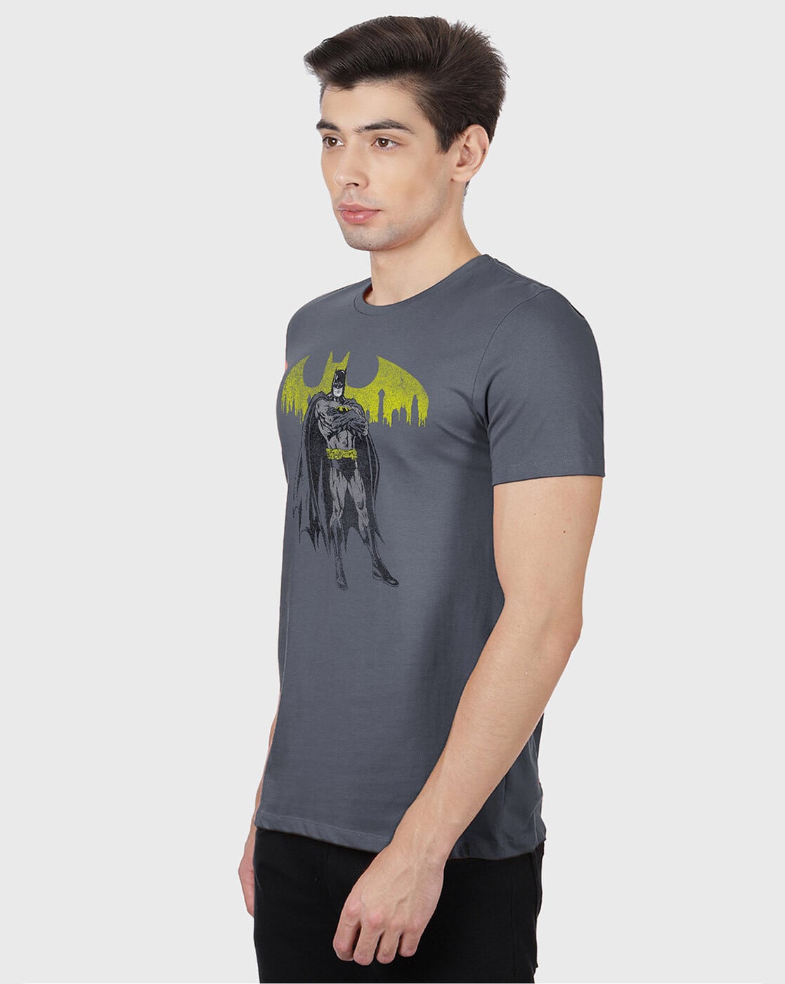 Graphic Batman Print Crew Neck T-shirt