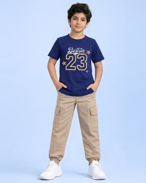 trampoline Boys Graphic Print Pants & T-Shirt Set-picture-40