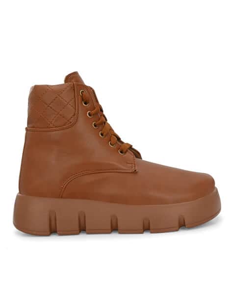 EL PASO Women Lace-Up Ankle-Length Boots