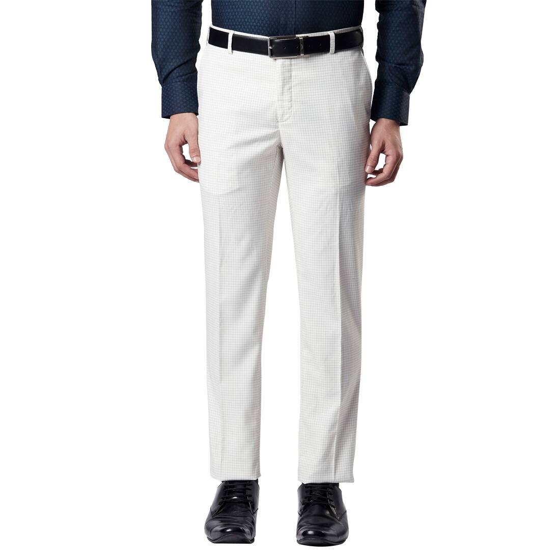 Checked Slim Fit Trousers