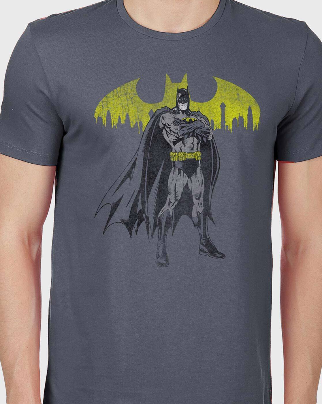 Graphic Batman Print Crew Neck T-shirt
