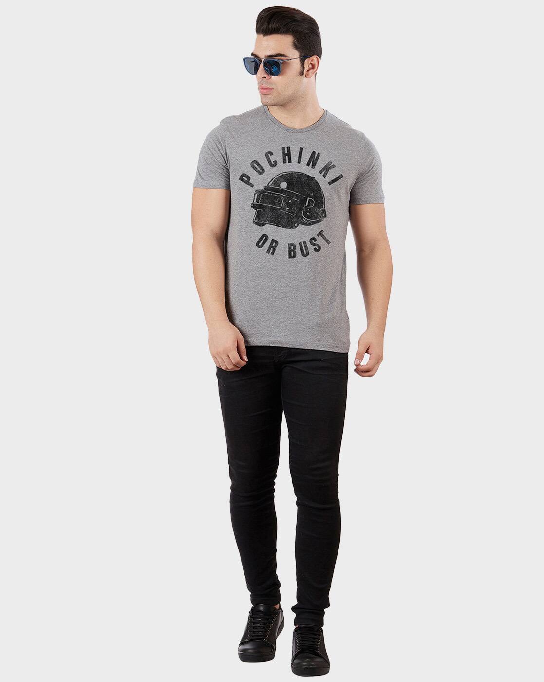 Typographic Print Crew Neck T-shirt