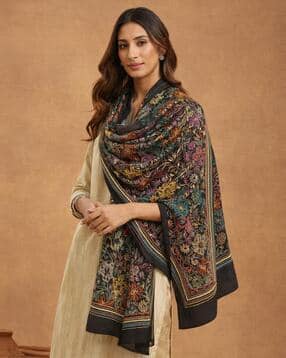 kantha loom Women Embroidered Stole-picture-20