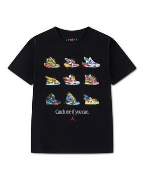 jordan Boys Printed Regular Fit Crew-Neck T-Shirt-picture-27