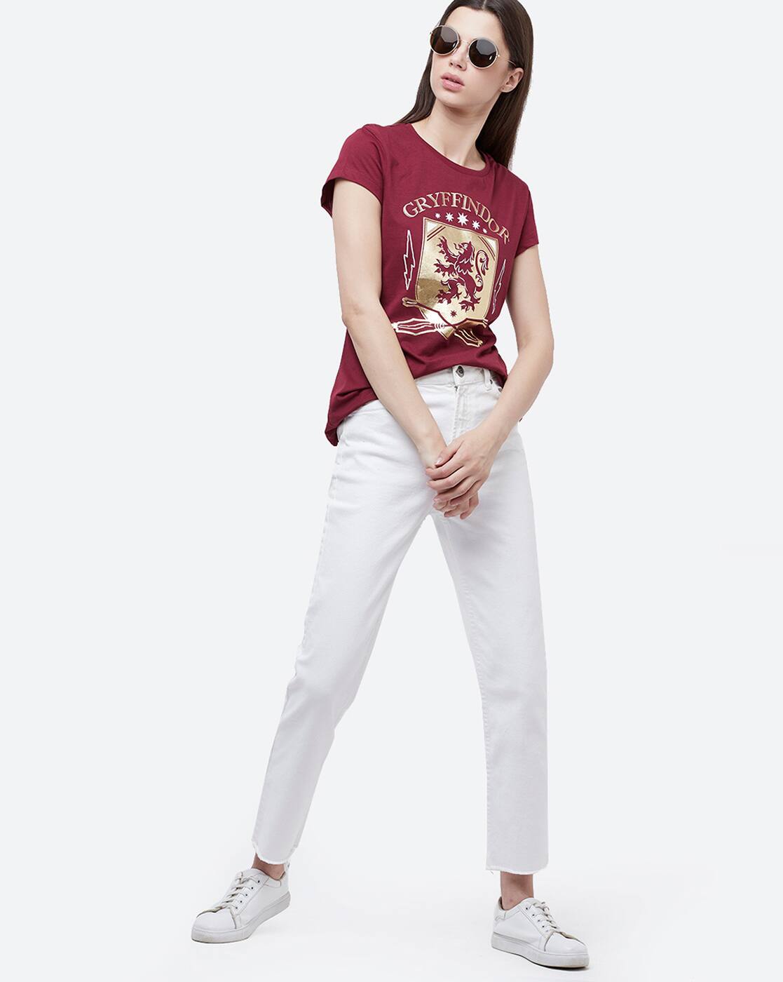 Graphic Print Round-Neck T-Shirt