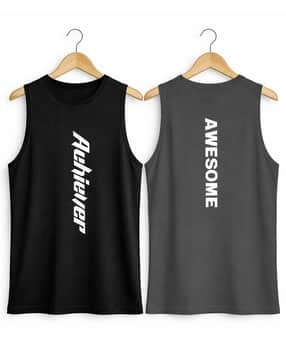 antiloop Men Pack of 2 Printed Vests-picture-1