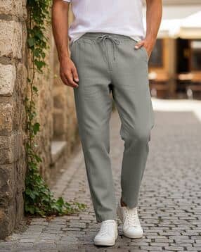 alpha tribe Men Relaxed Fit Trousers-picture-27