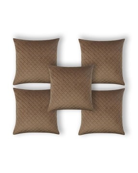 impereal fab Set of 5 Square Shaped Cushion Covers- 24" x 24"-picture-10
