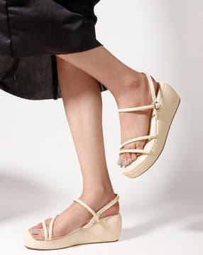Women Open-Toe Wedges with Buckle Closure -image-31