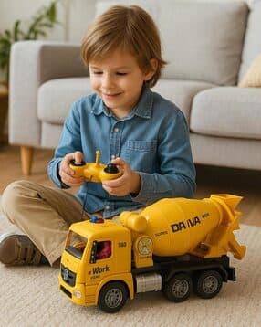 120 Super Truck RC Cement Mixer Durable Remote Control Construction Vehicle-image-48