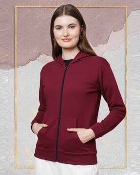 ddaspration Women Regular Fit Zip-Front Sweatshirt-picture-13