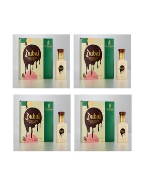 al-nuaim Men Pack of 4 Dubai Chocolate Kunafa Roll On Perfumes-picture-13
