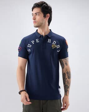 superdry Superstate Multi Badge Polo T-Shirt-picture-50