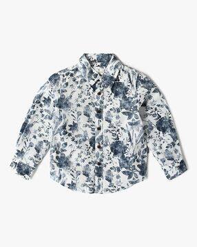 pepe jeans Boys Floral Print Regular Fit Shirt-picture-24