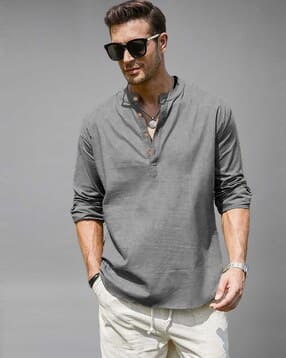 neonomad Men Regular Fit Short Kurta-picture-23
