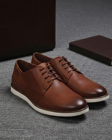 RUOSH Men Low-Top Ankle Lace Fastening Shoes