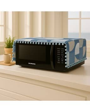 Geometric Print Microwave Oven Cover -image-43