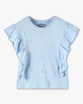 kg frendz Girls Applique Detail Regular Fit Top-picture-11