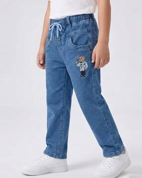 jfr Boys Printed Elasticated Drawstring Waist Jeans-picture-41