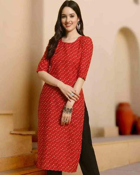 Popmantra Women Printed Straight Kurta Set
