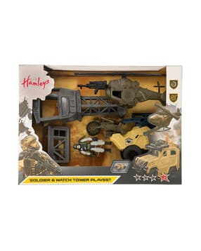 Military Roleplay Set with Helicopter& Bike & Car-image-7
