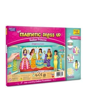 imagimake DIY Magnetic Dress Up Indian Princess Pretend Play Kit-picture-10
