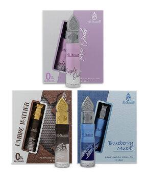 Men Set of 3 Non-Alcoholic Rollerball Attars-18 ml-image-49