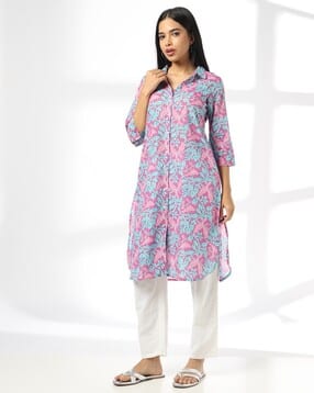 siyahi Women Floral Print Straight Kurta-picture-26