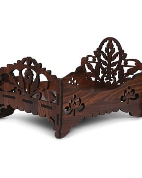 gojeeva Wooden Carved Lord Krishna Bed-picture-26