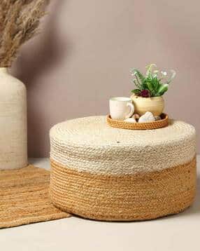 habere india Comfortable Jute Ottoman-picture-25