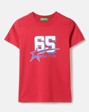 united colors of benetton Boys Printed Regular Fit Round-Neck T-Shirt-picture-49