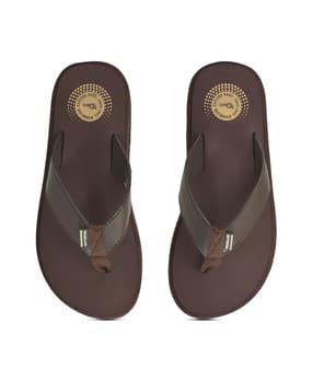 woodland Men Thong-Strap Flip-Flops with Printed Footbed-picture-16