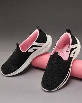 Women Colour-Block Slip-On Walking Shoe-image-4