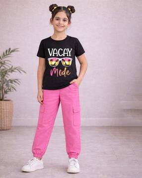 trampoline Girls Printed Pants & Top Set-picture-42