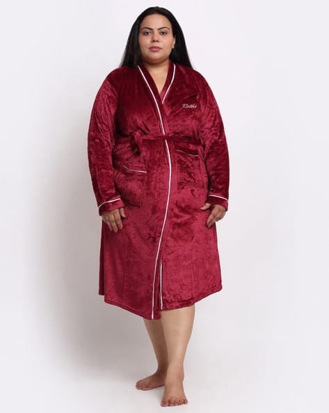 KLOTTHE Women Bath Robe With Belt