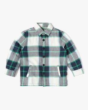 pepe jeans Boys Checks Relaxed Fit Cotton Shirt-picture-30
