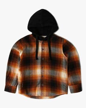 pepe jeans Boys Checks Regular Fit Cotton Shirt-picture-28