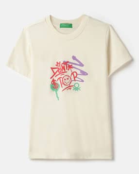 united colors of benetton Boys Printed Regular Fit Round-Neck T-Shirt-picture-12