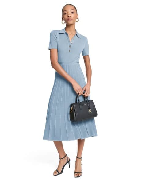 what color goes with blue dress Michael Kors Navy Blue Summer Dress – MADISON'S LANE