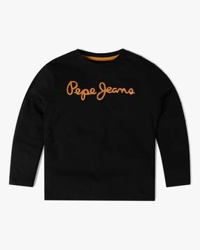pepe jeans Boys Brand Print Round-Neck T-Shirt-picture-15
