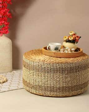 habere india Comfortable Jute Ottoman-picture-25