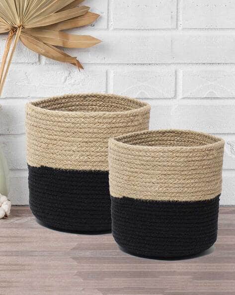 Habere India Set of 2 Jute Planter Baskets