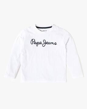 pepe jeans Boys Brand Print Round-Neck T-Shirt-picture-23