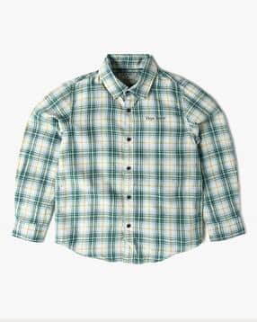 pepe jeans Boys Checks Regular Fit Cotton Shirt-picture-27