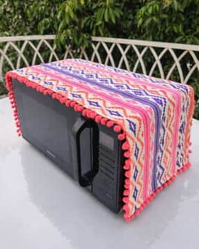 throw pillow Microwave Oven Cover with Pom Pom -picture-30