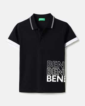 united colors of benetton Boys Typographic Regular Fit Polo T-Shirt-picture-32